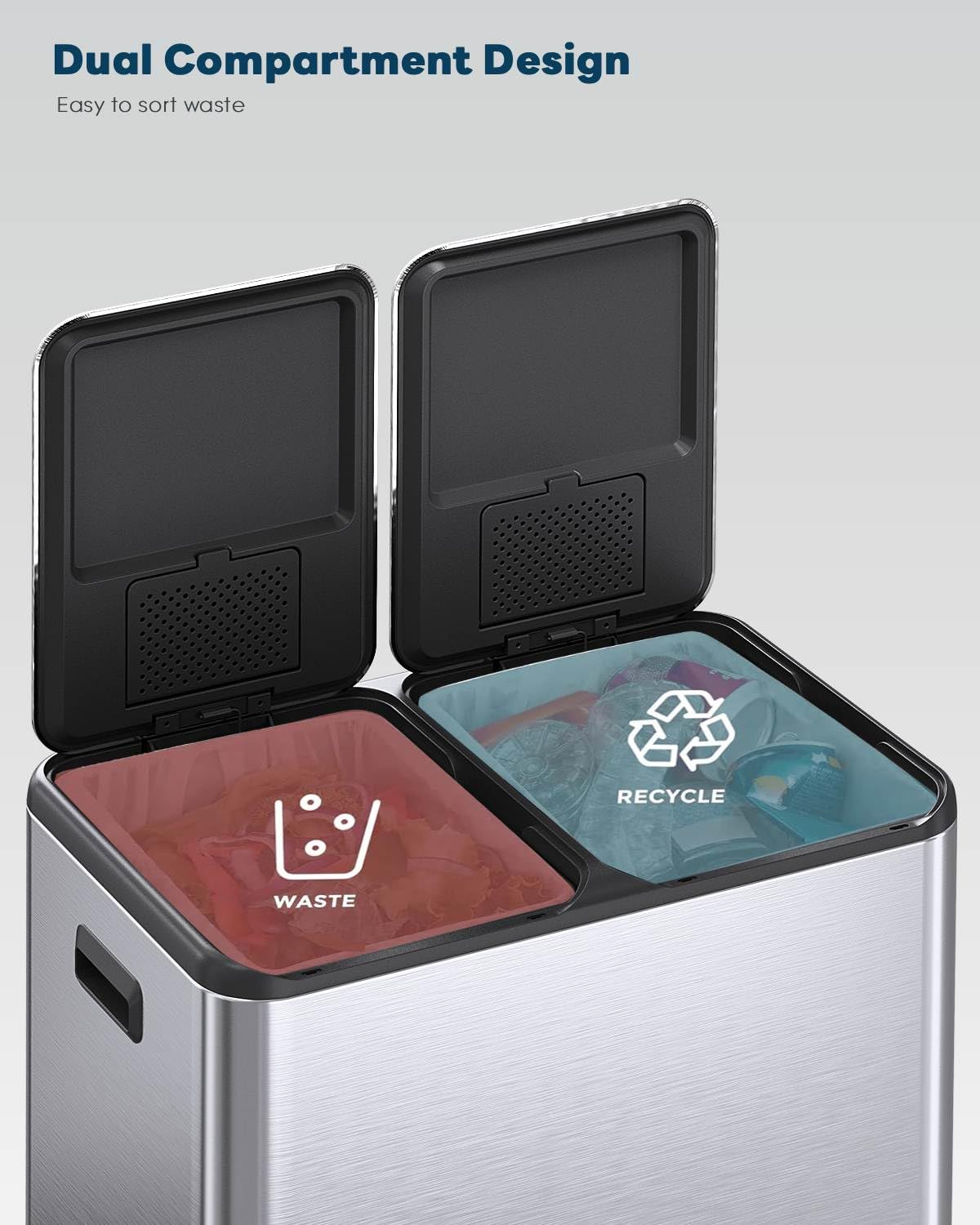 ComfyCorner odor-control box in lid for odor management