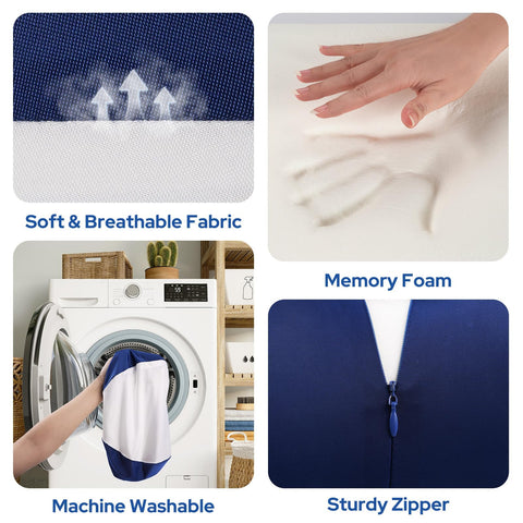 ComfyInLove machine-washable cover zips off for easy cleaning