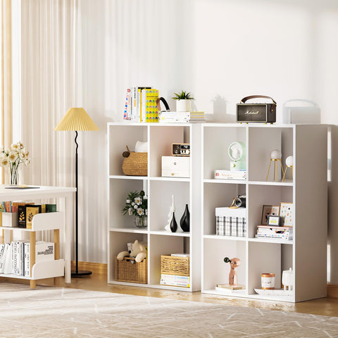 COMHOMA 6-cube storage eco-friendly finish offers an easy-clean surface.