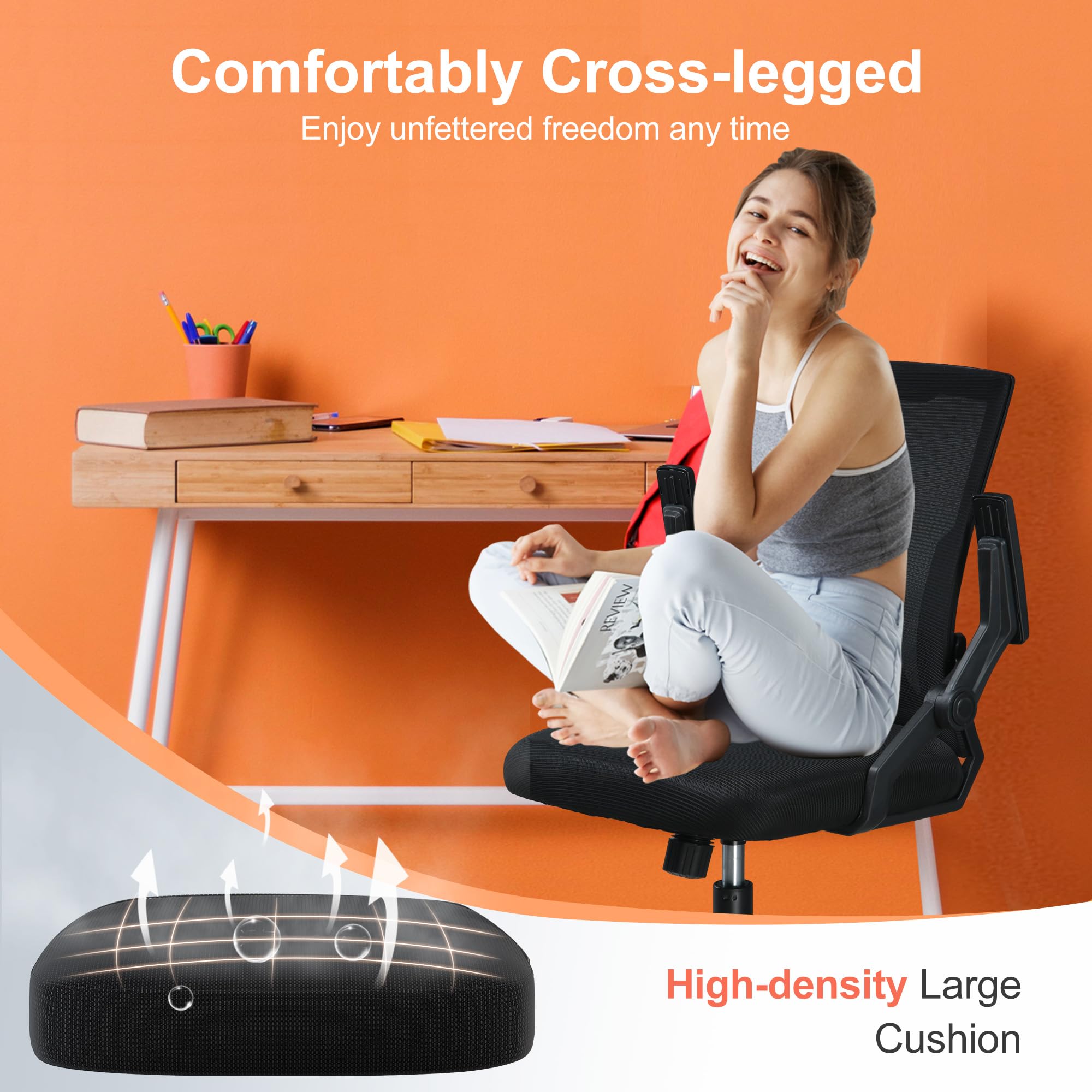 COMHOMA 360-degree swivel seat enables easy reach without strain
