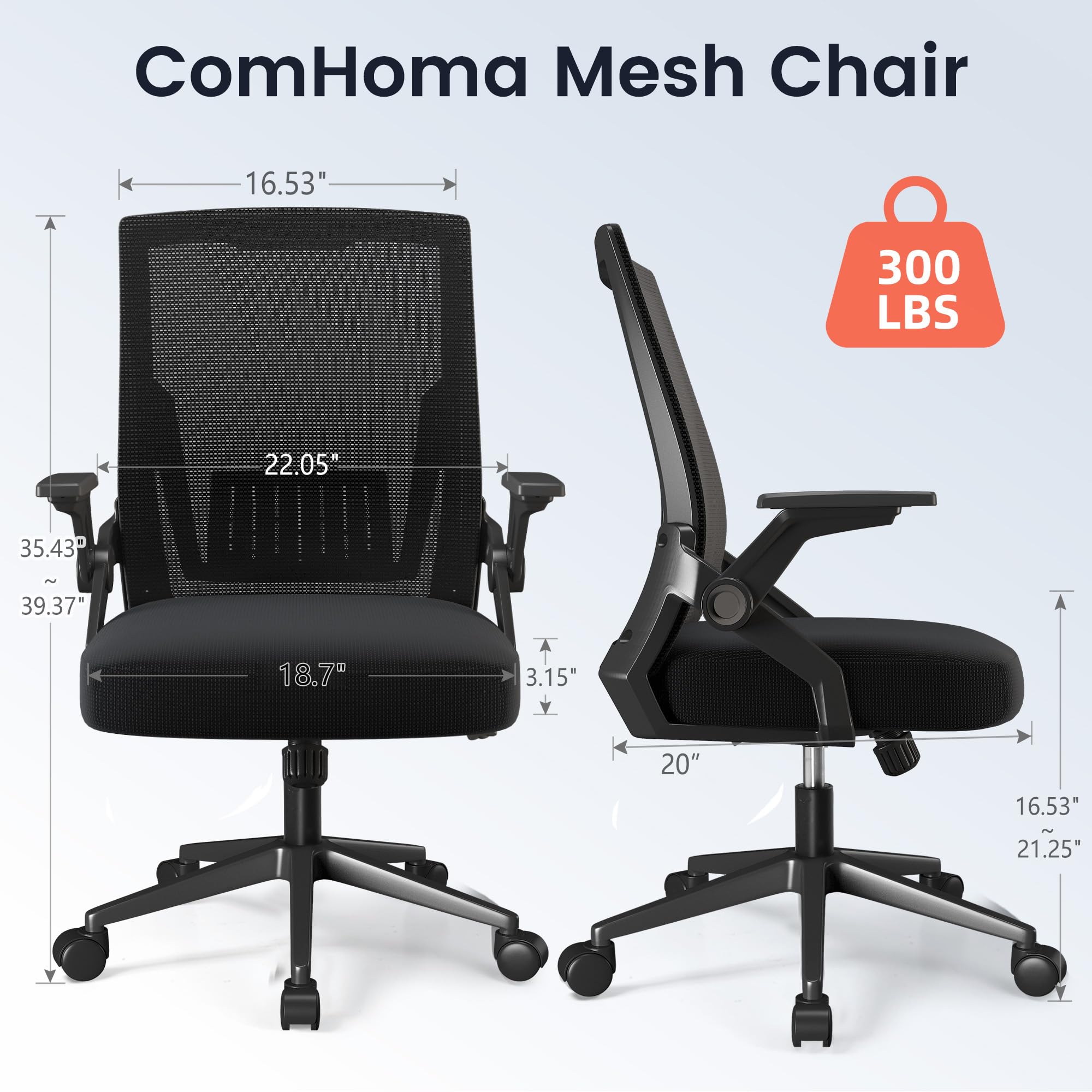COMHOMA durable base withstands daily use under varying pressures