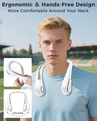 COMLIFE neck fan with adjustable arms for a customized fit.