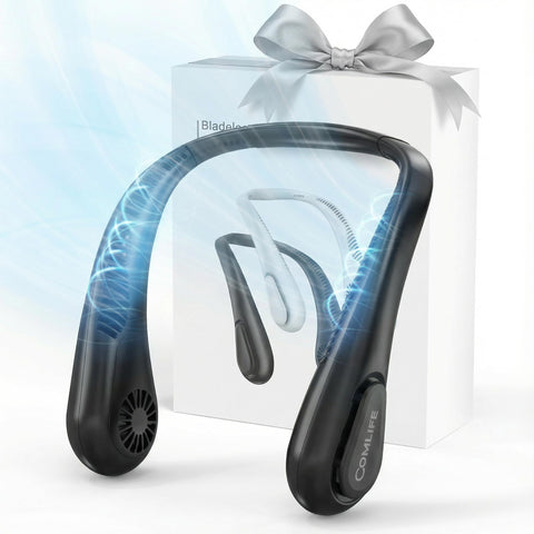 COMLIFE portable bladeless neck fan with compact design for on-the-go cooling