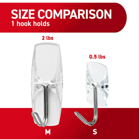 Command Clear Small Wire Toggle Hook suspends jewelry without leaving marks.