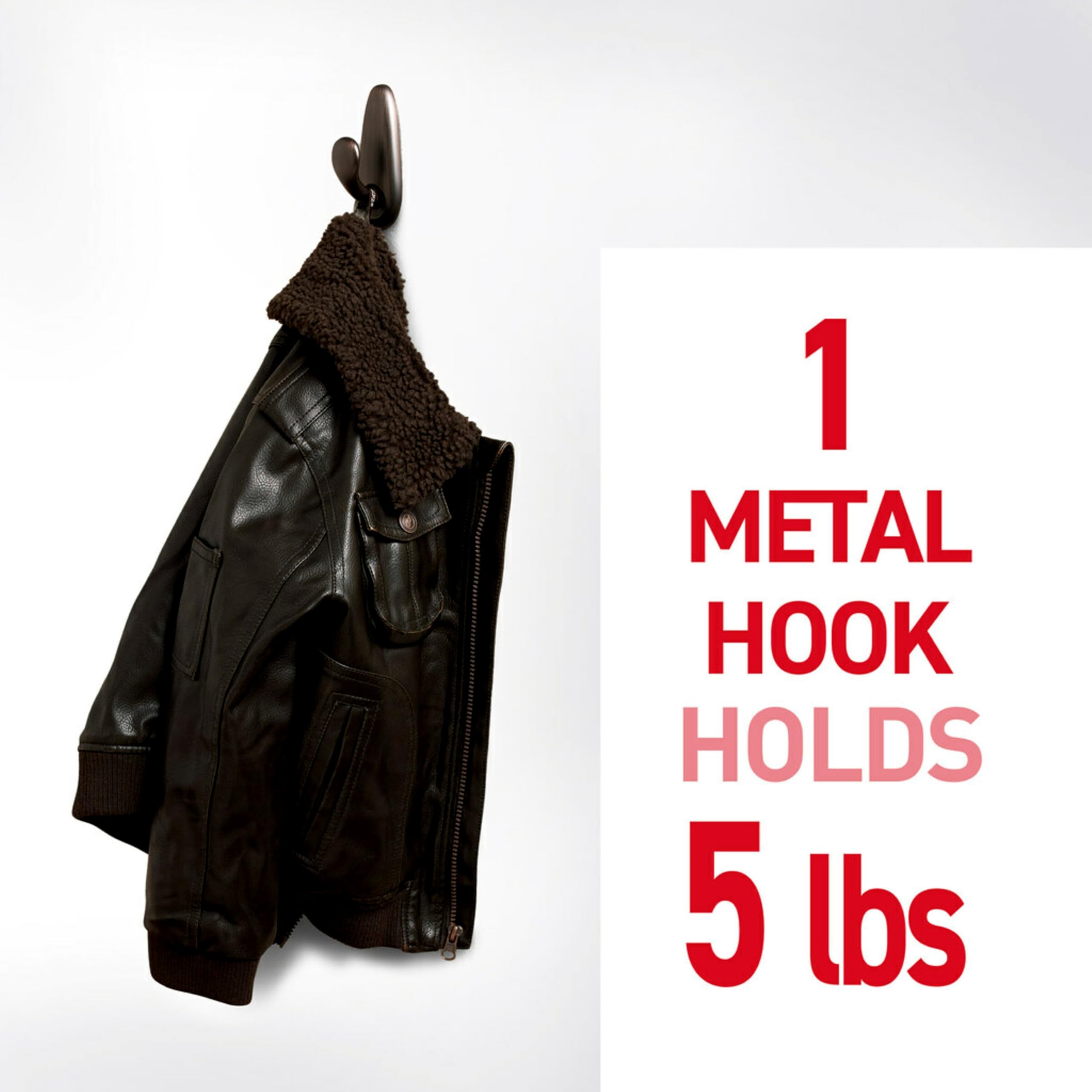 Command Oil Rubbed Bronze hook holding hats and keys securely.