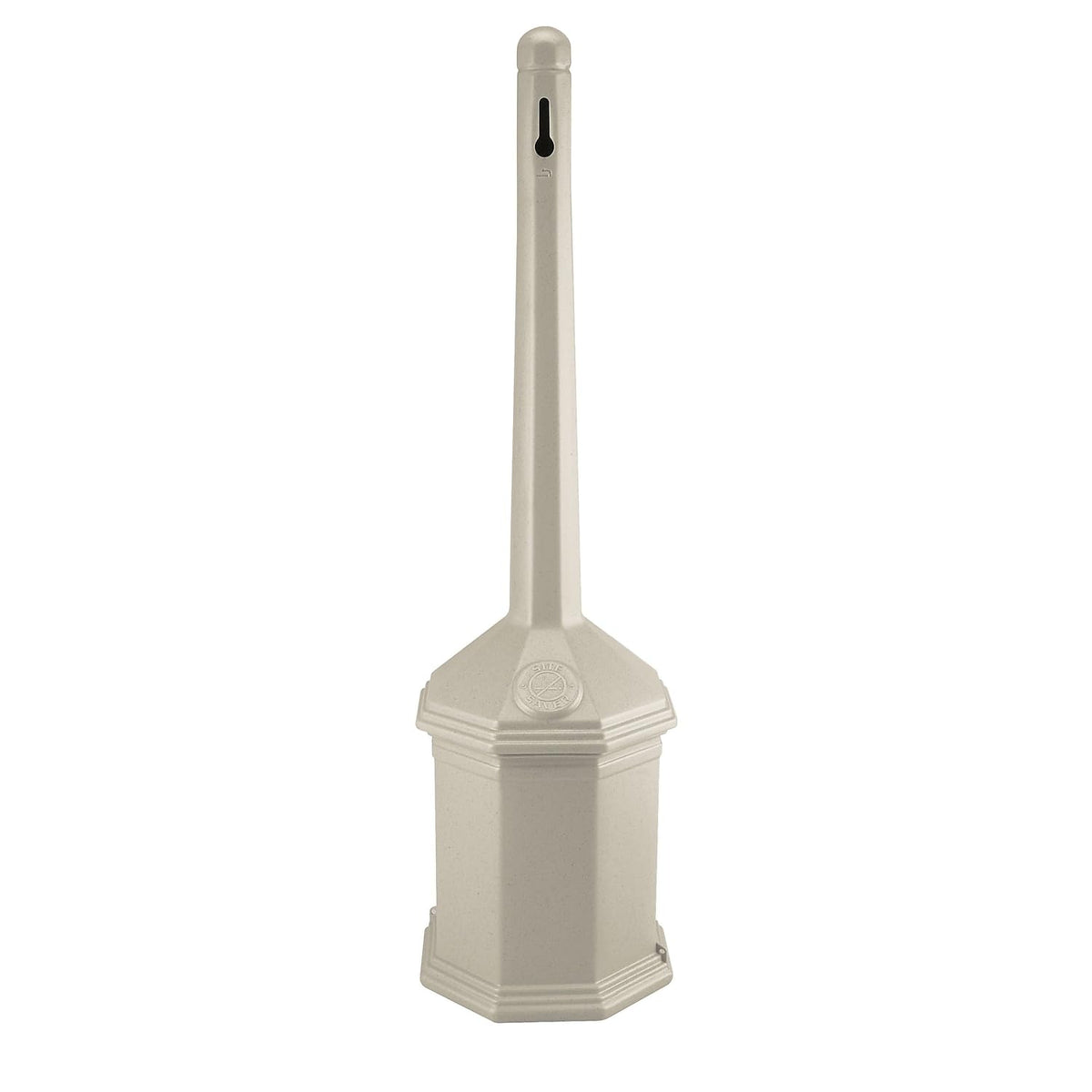 Commercial Zone Site Saver beige front view highlighting compact hexagon design for small entrances.