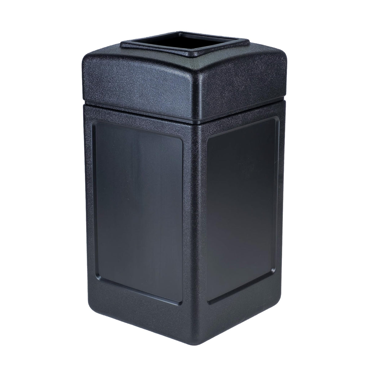 Commercial Zone 732101 open-top square 42-gallon bin ideal for outdoor durability.