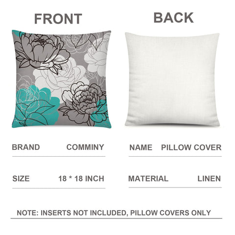 COMMINY invisible-zip pillow cover maintains sleek lines and secure inserts