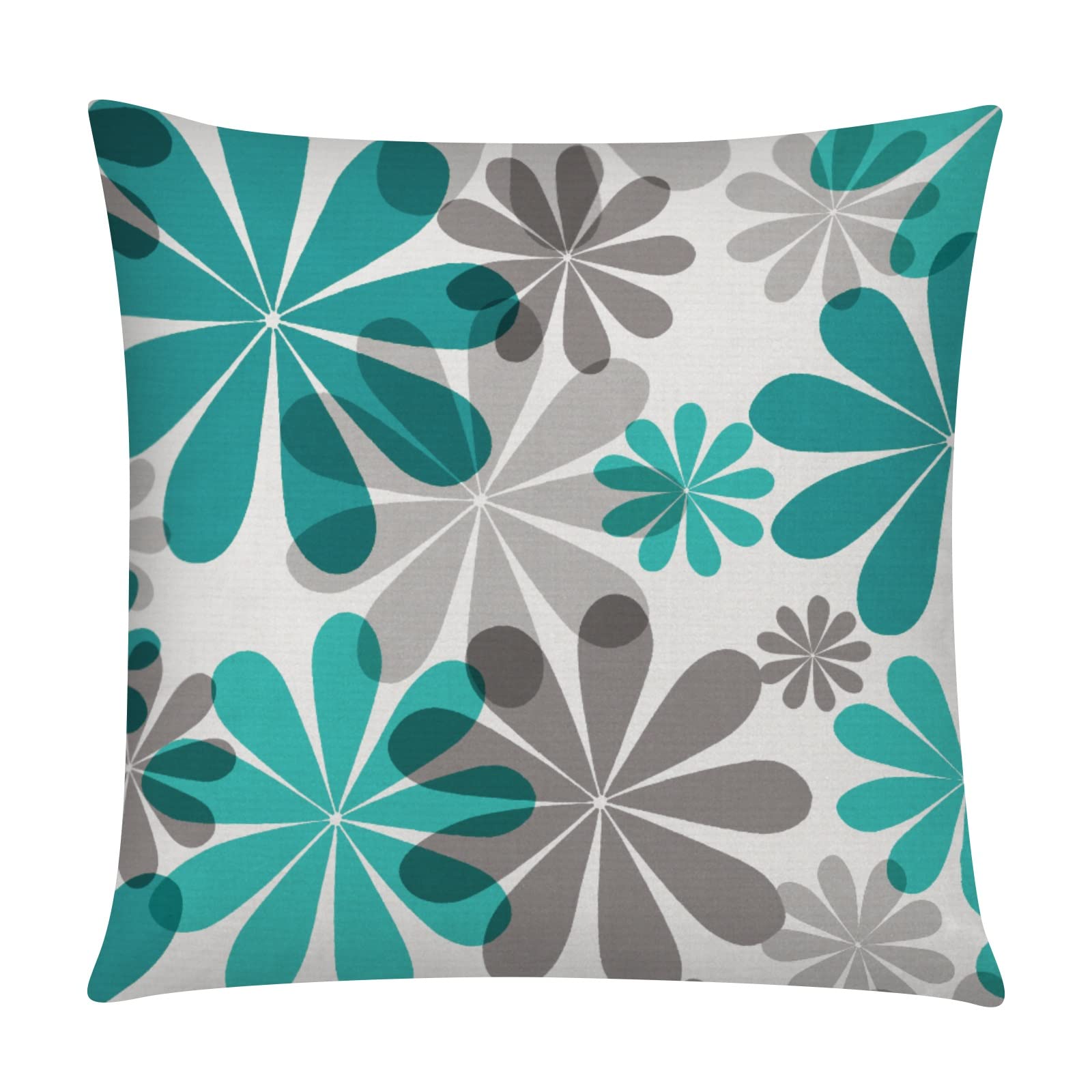 COMMINY six-pack of teal grey pillow covers provides cohesive styling options