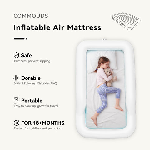 COMMOUDS 3-sided bumper provides containment during naps away from home
