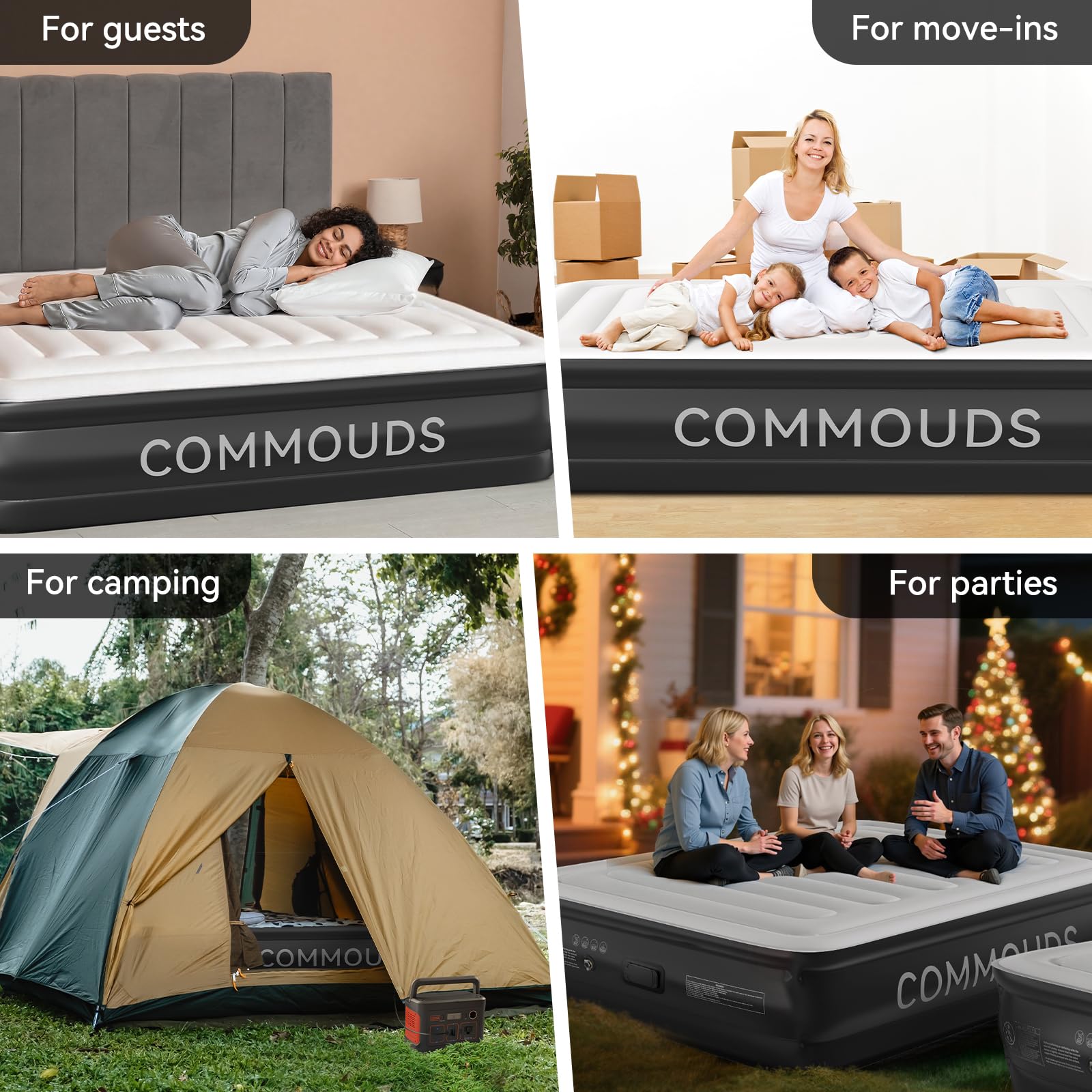 COMMOUDS leak-resistant design prevents sudden deflation during use.