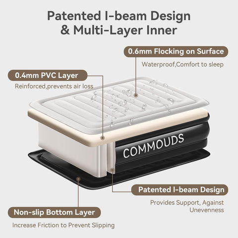 COMMOUDS upgraded material feels soft, breathable, and durable.