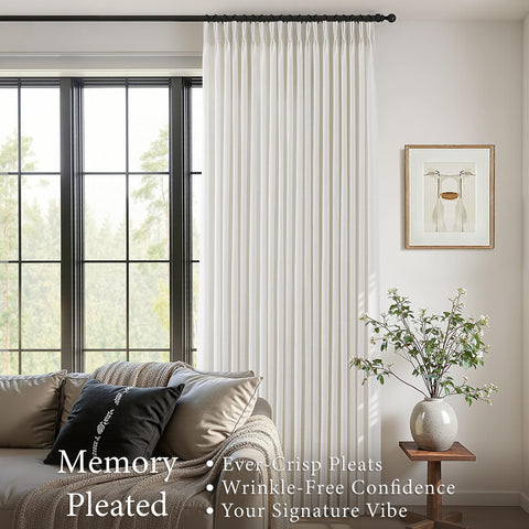 COMON HOME 350gsm linen-blend fabric with rich texture and light control