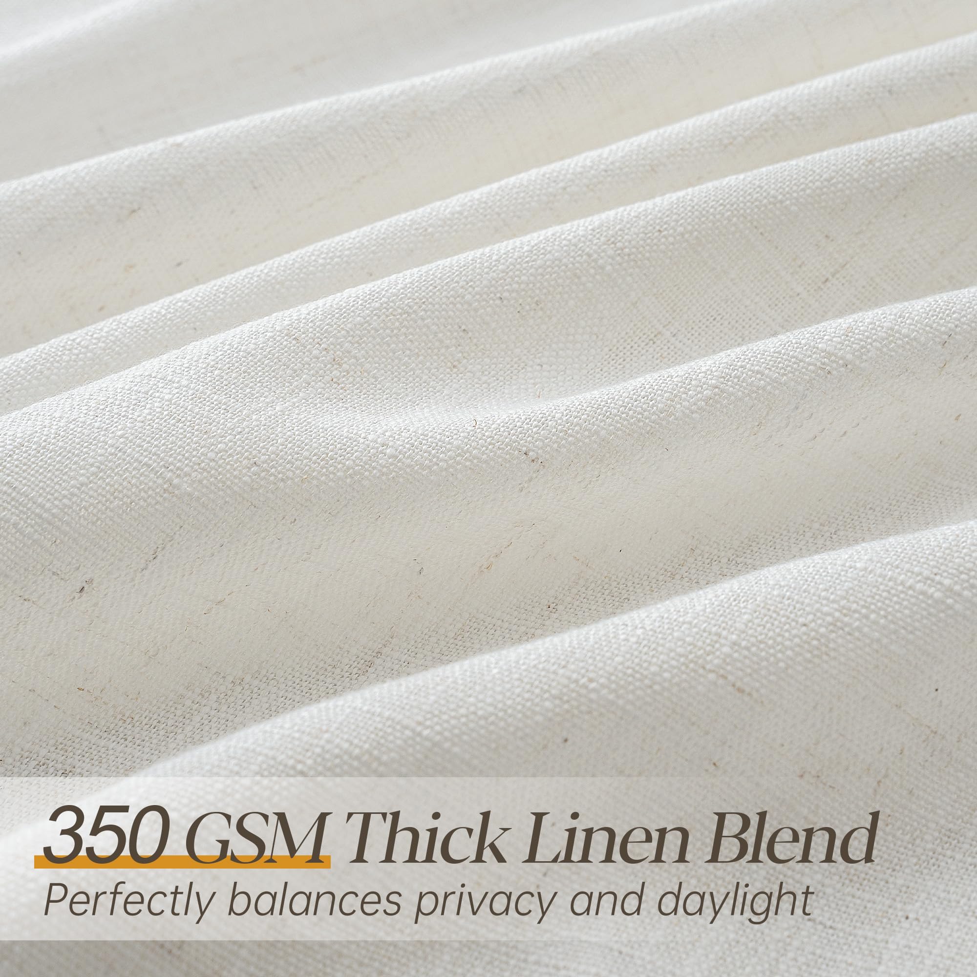 COMON HOME light-filtering curtains diffuse harsh sun while preserving openness
