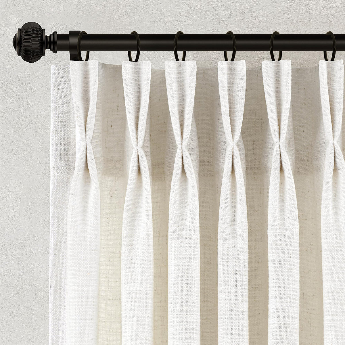 COMON HOME pinched-pleat-top-design curtains add tailored elegance and durable drape
