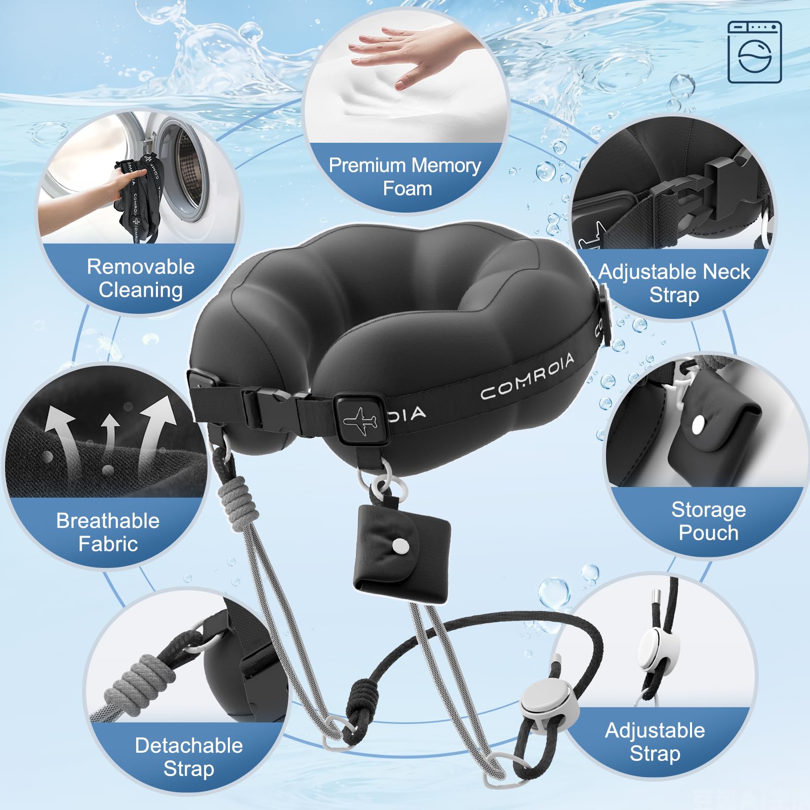 ComRola luggage-attachment option frees hands for boarding and sightseeing.