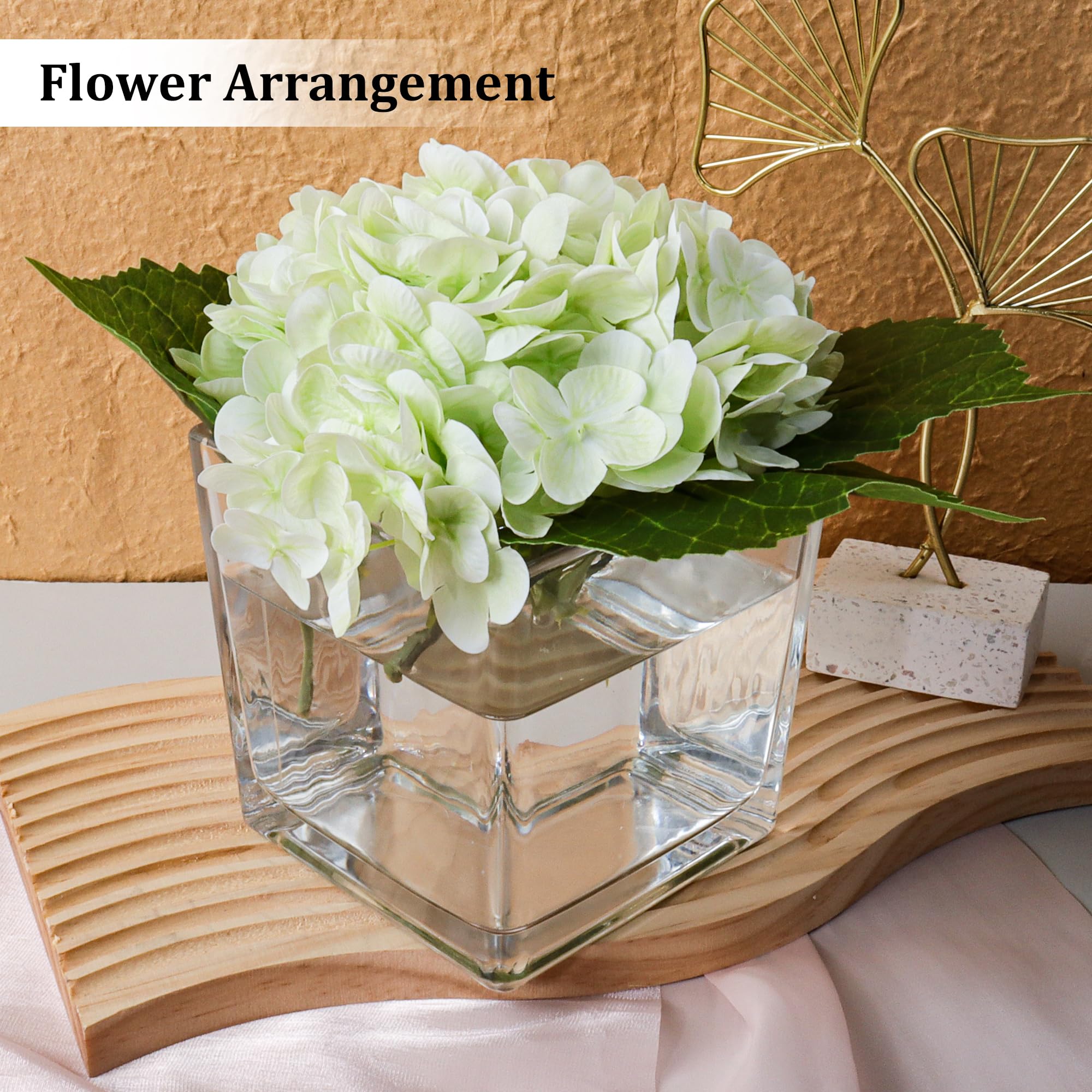 Comrzor square vases candle holder use adds ambiance to any event