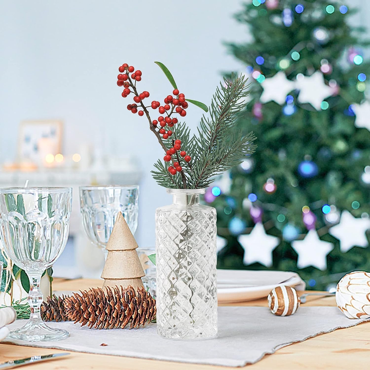 ComSaf small vases – ideal for color pops with stones or gems.