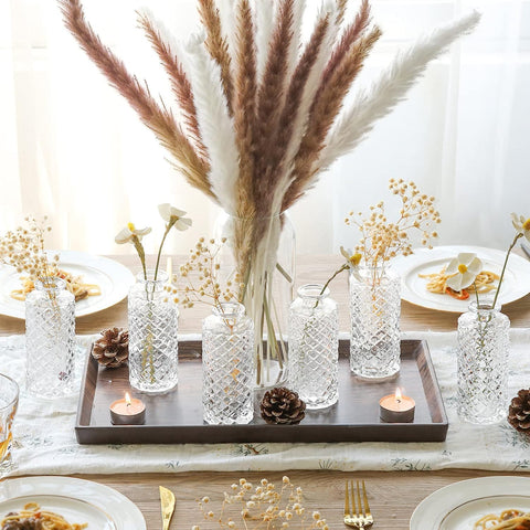 ComSaf wedding table decor vase – crystal-clear glass for timeless ambience.