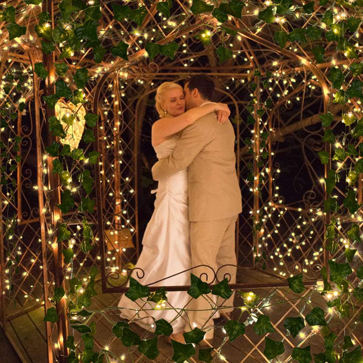 Comtelek swing-wall-mirror ivy vine transforms events with greenery.