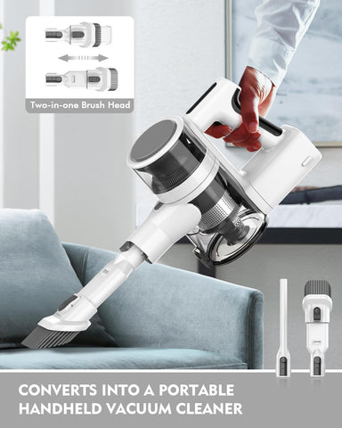 Comvtu cordless vacuum provides up to 35 minutes of runtime