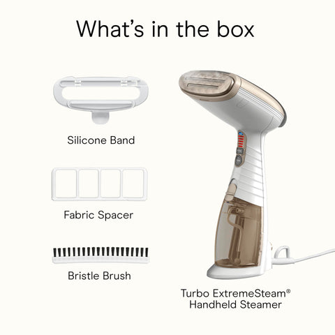 Conair 9-foot cord enables flexible maneuvering during steaming