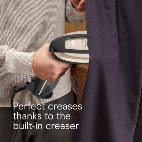 Conair bristle brush attachment helps fibers loosen for deeper steam.