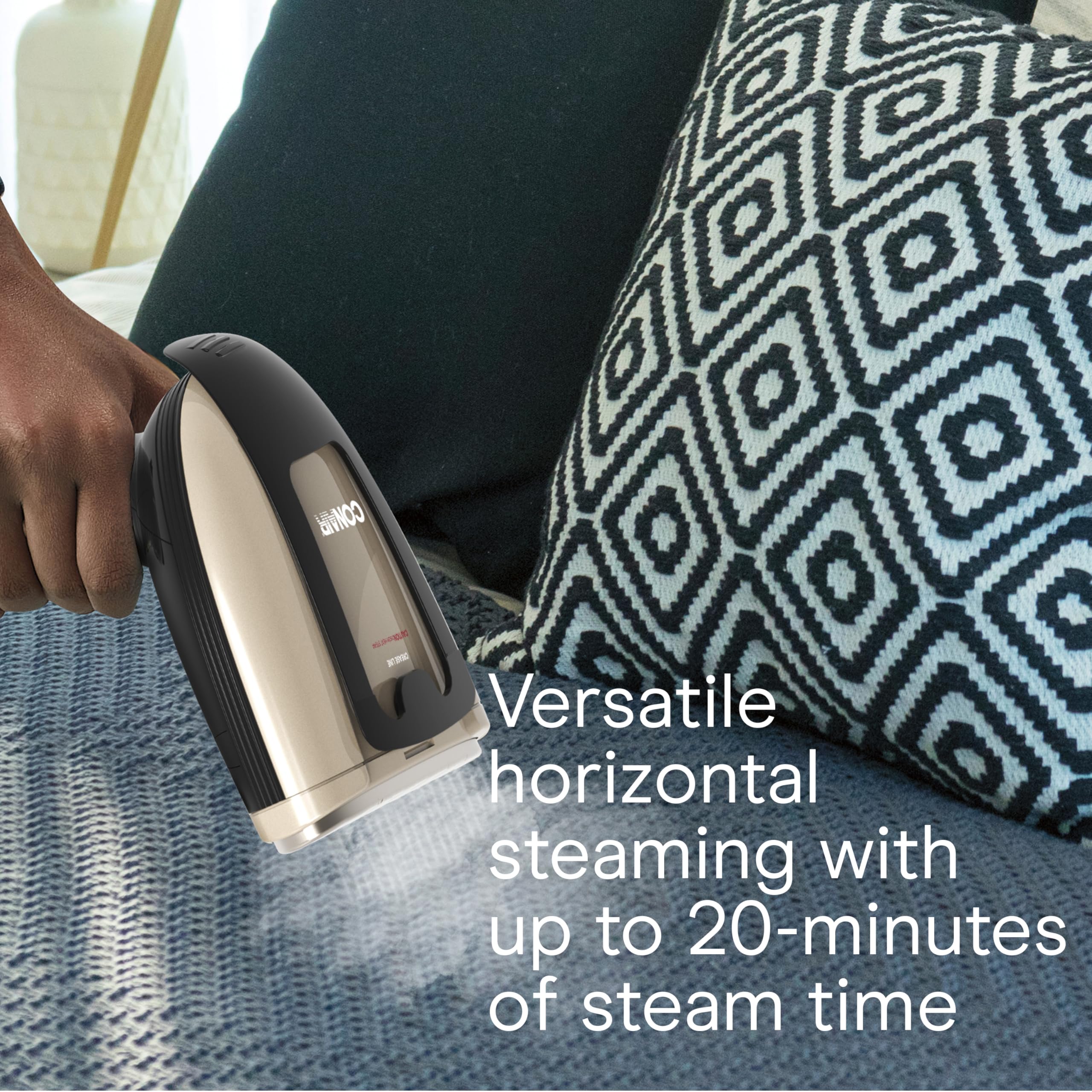 Conair creaser enables precise pleats and folds during steaming.
