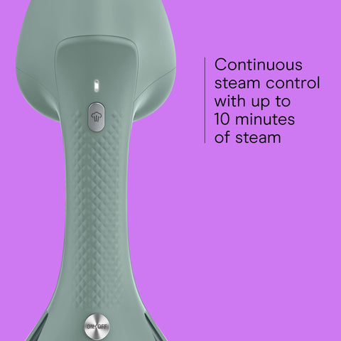 Conair ExtremeSteam iron-shaped soleplate focuses heat for crisp finishes