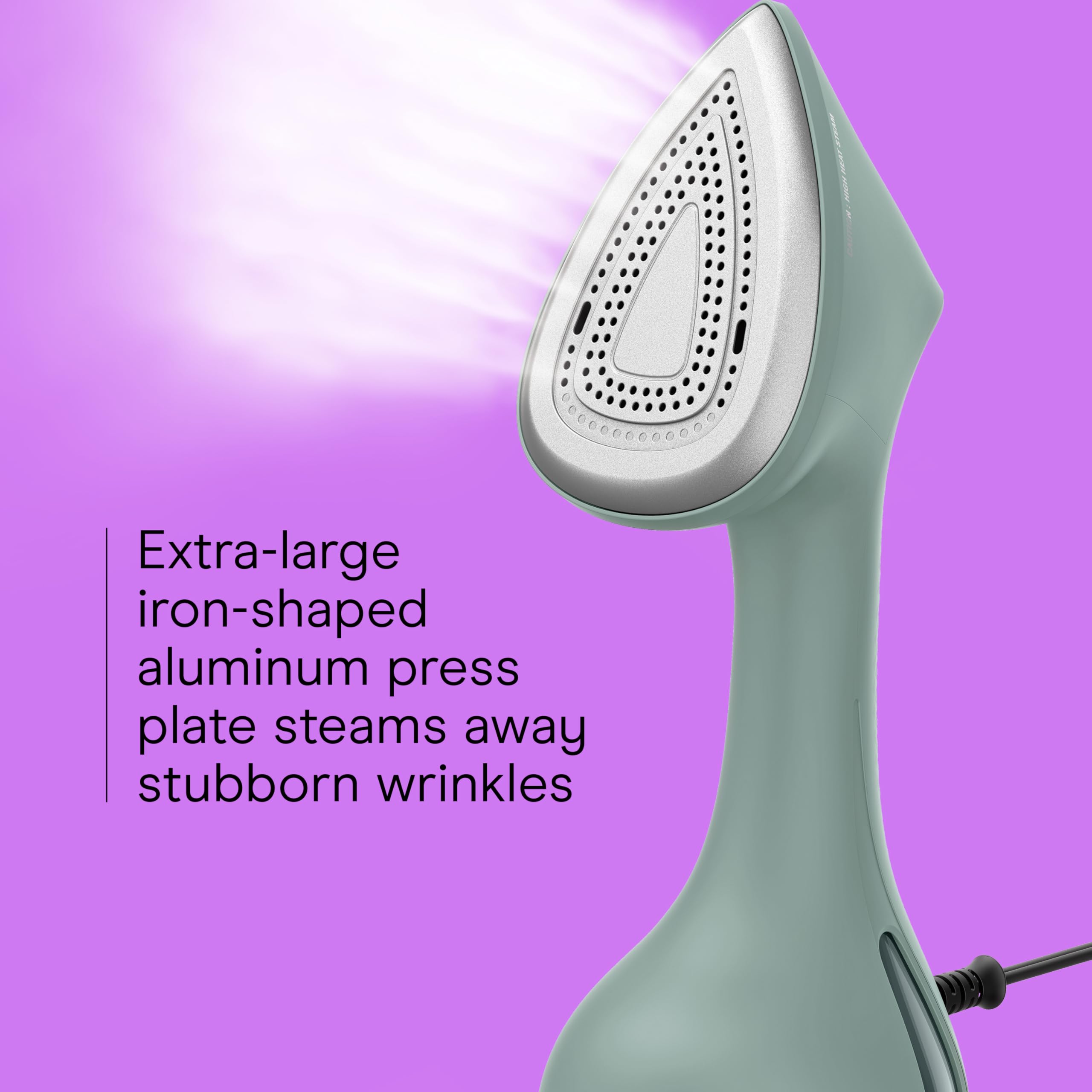Conair ExtremeSteam turbo-steam provides deep smoothing across fabrics