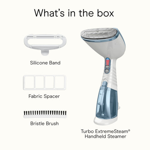 Conair handheld steamer compact design ideal for travel and on-the-go refreshes.