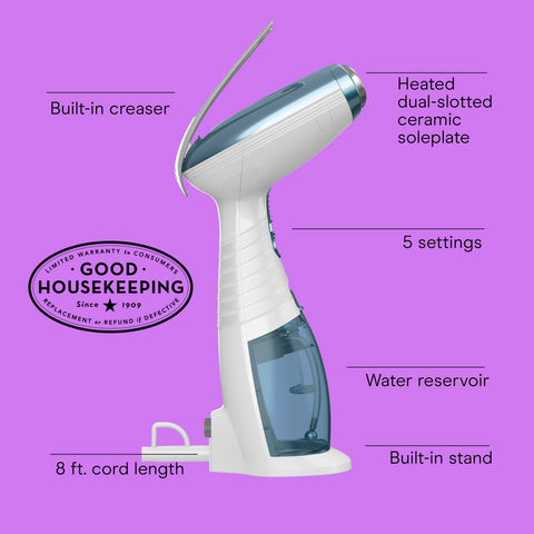Conair Smooth Operator in action refreshing fabrics and upholstery.