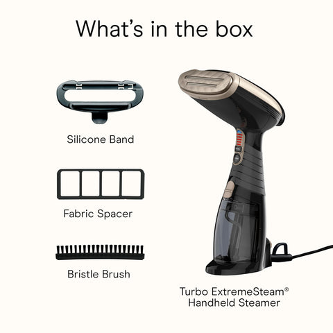 Conair 9 ft cord length offers flexible reach during steaming.