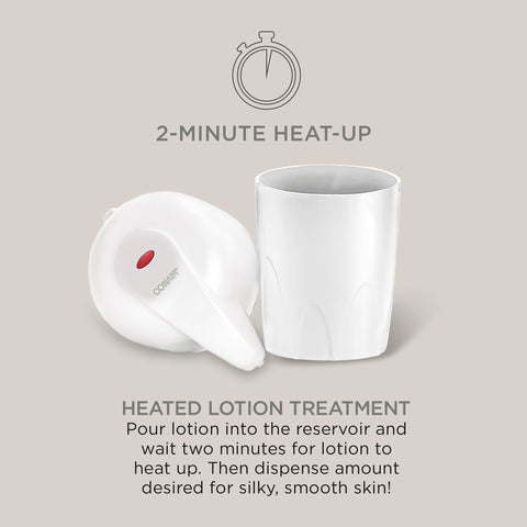 Conair True Glow compact design sits neatly on a counter for easy use.