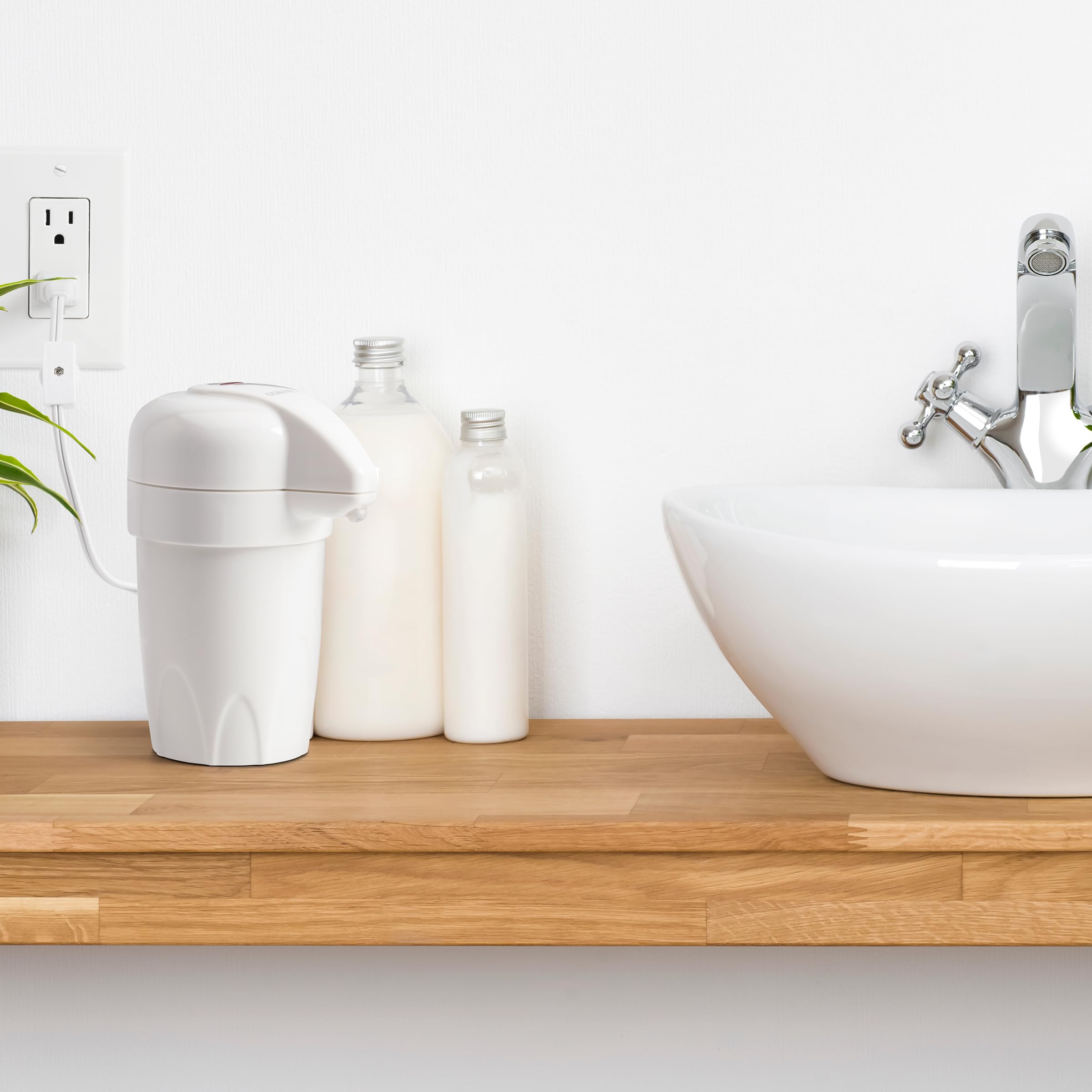 Conair True Glow on an office desk enables quick spa moments.