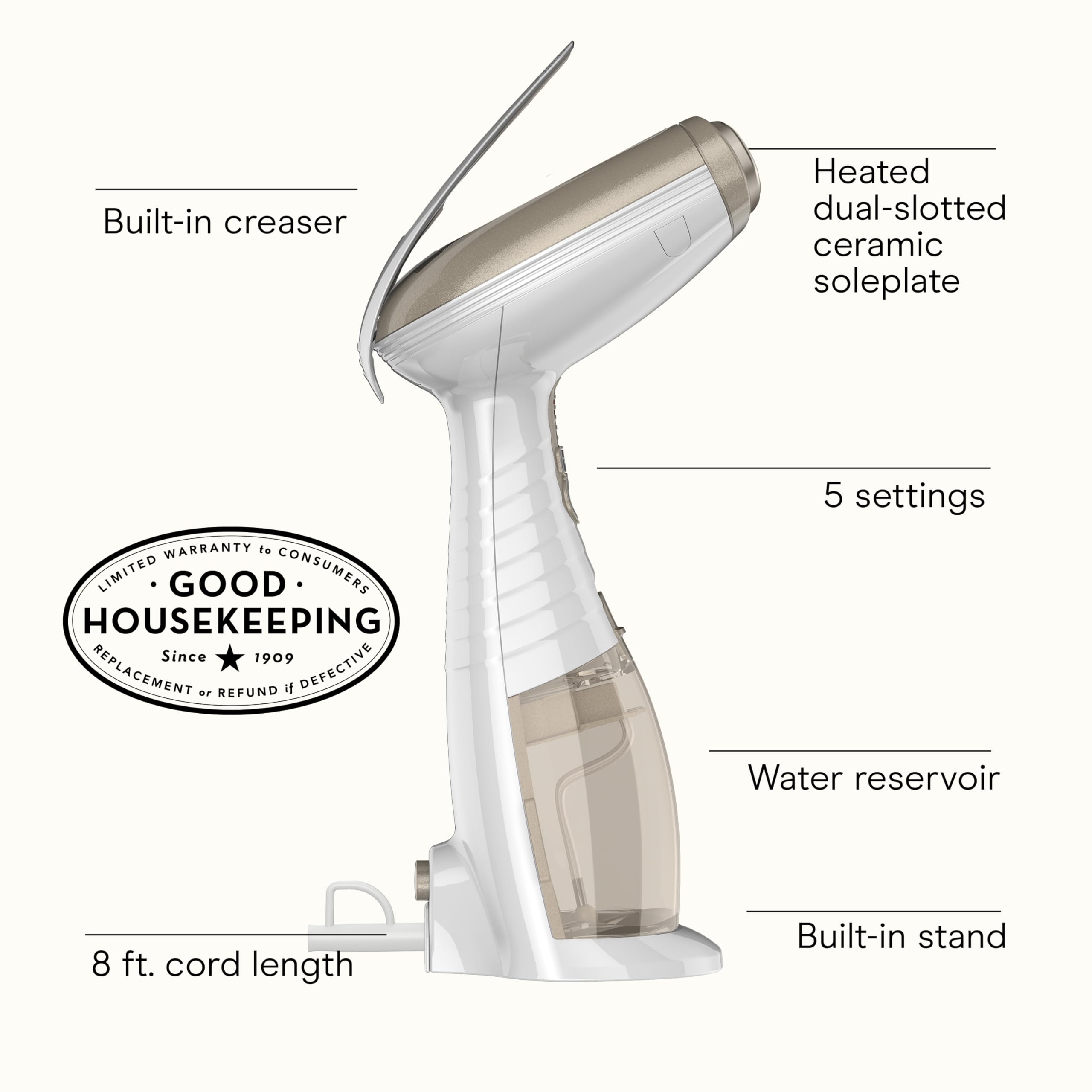 Conair Turbo ExtremeSteam handheld steamer with long runtime for extended sessions