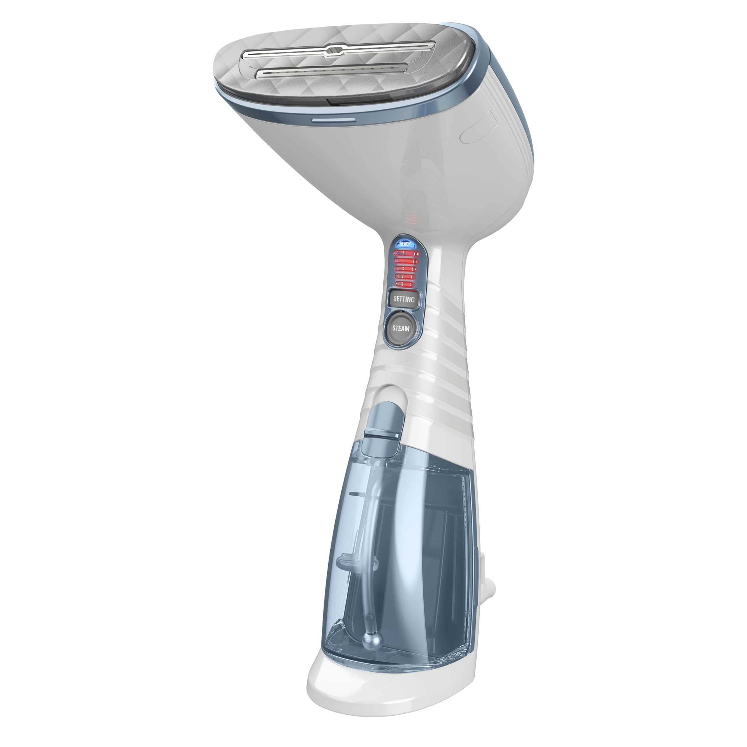 Conair Turbo ExtremeSteam heat-up in 40 seconds for quick wrinkle removal.