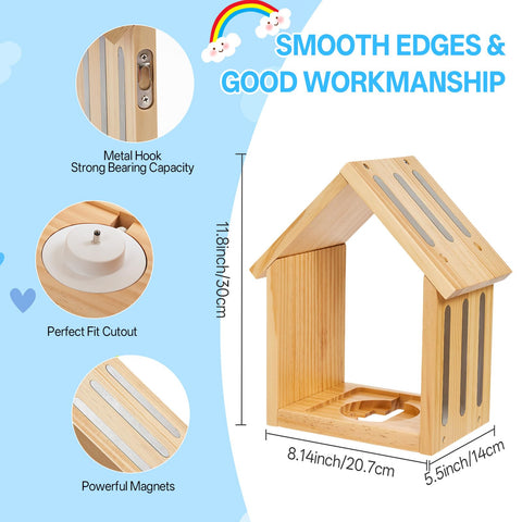Wall mounting saves floor space and creates an appealing display.