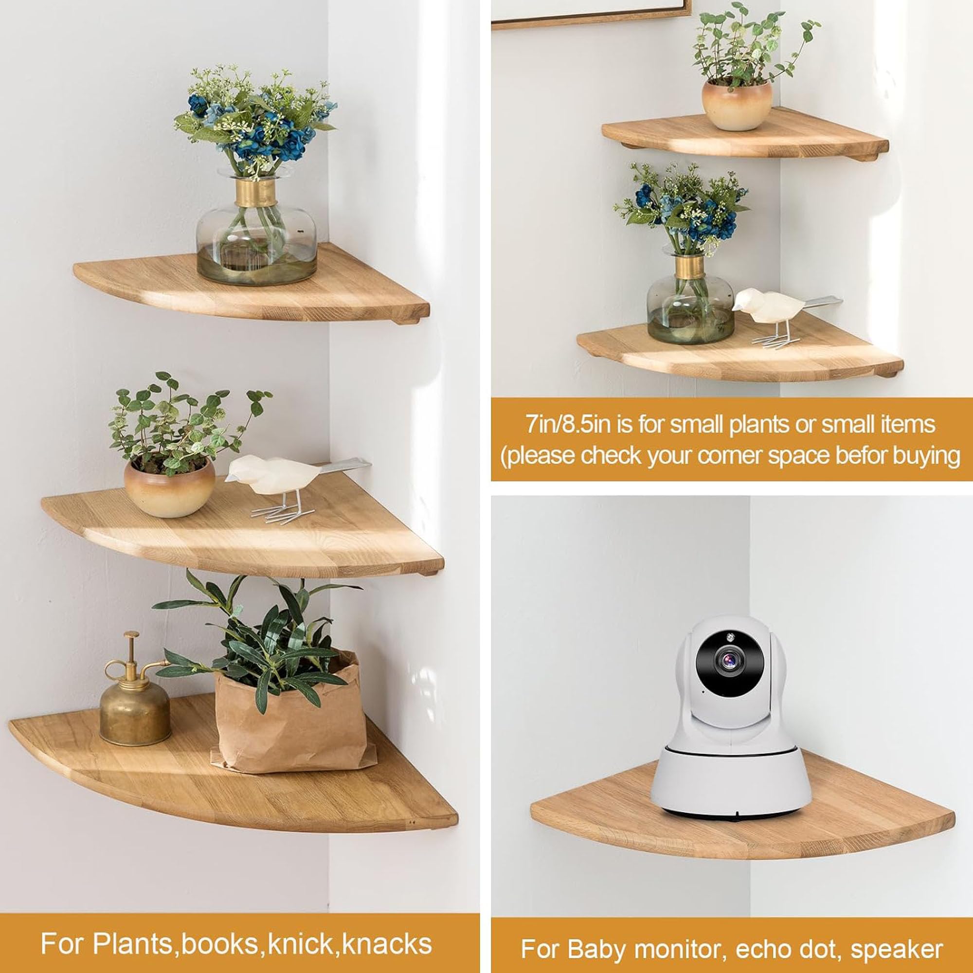 Conamily wall shelf showing rear notch for cable management