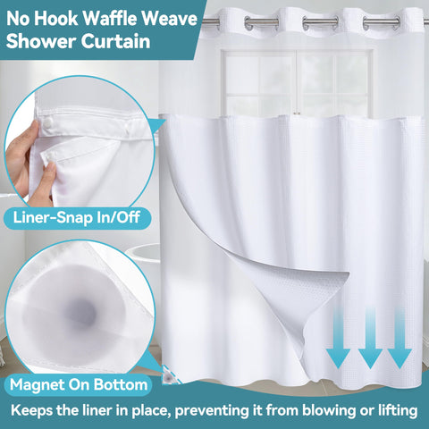 Conbo Mio quick-dry, long-life curtain resists moisture for busy family bathrooms.