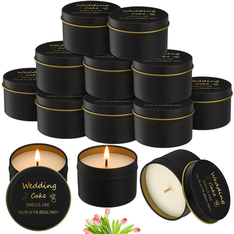 Conelist 8pcs bridesmaid candle pack with elegant packaging and warm scent.