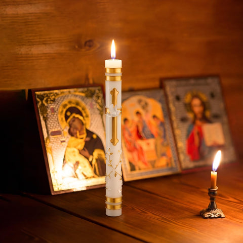 Conelist Sacramental candle packaging included, ready to gift or use.