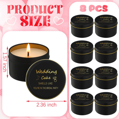 Conelist bridesmaid compact-size candle is portable and gift-ready.