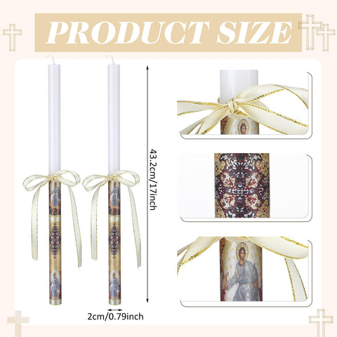 Conelist candle in white and yellow colors for warm Easter glow