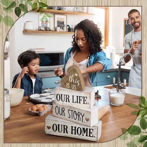 Conelist Our Life Our Story wood sign brings cozy storytelling vibes to your decor.