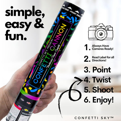 Biodegradable confetti from Confetti Sky for planet-friendly celebrations