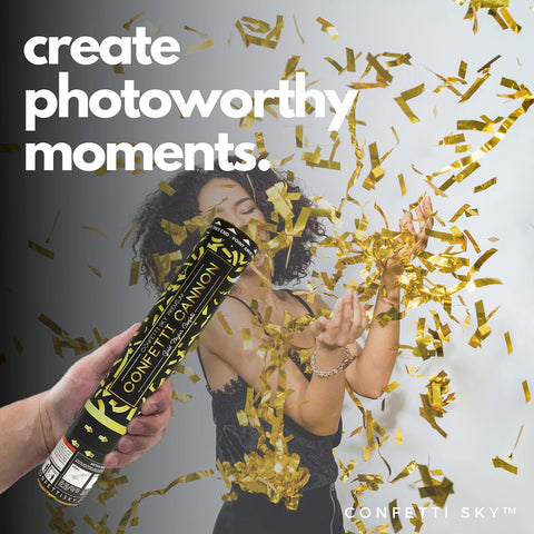 Confetti Sky bursts create memorable party moments for guests.