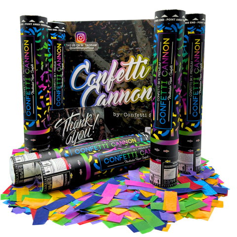 Wedding celebration with Confetti Sky colorful confetti shower