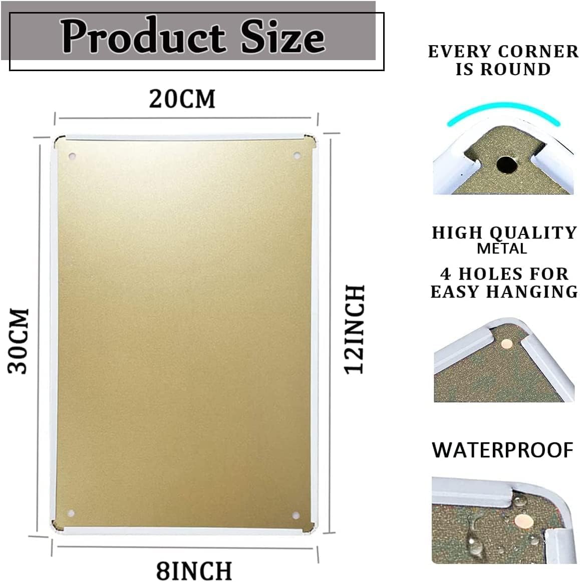 CONHUIDF coop decor signs outdoor wall 05 versatile for gates.