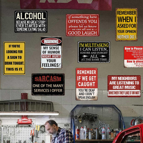 CONHUIDF gift for men bar sign set makes a thoughtful present.